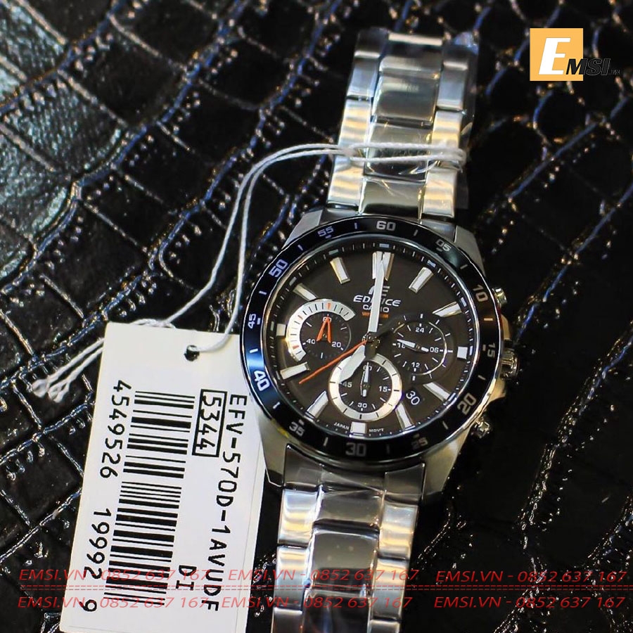 Casio Edifice EFV-570D-1AVUDF - Đồng Hồ Nam - Pin/Quartz - Kính Khoáng - Size Mặt 42mm EMSI.VN