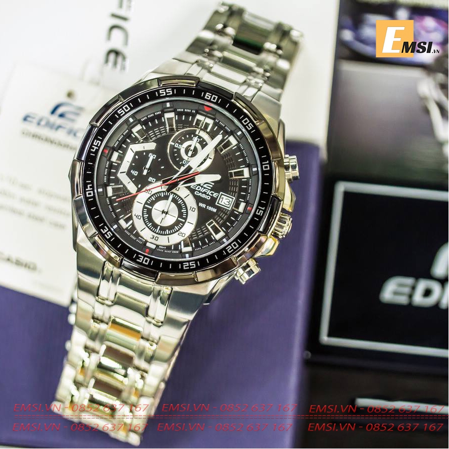 Casio Edifice EFR-539D-1A - Đồng Hồ Nam - Điện Tử - Kính Khoáng - Size Mặt 49.5mm EMSI.VN
