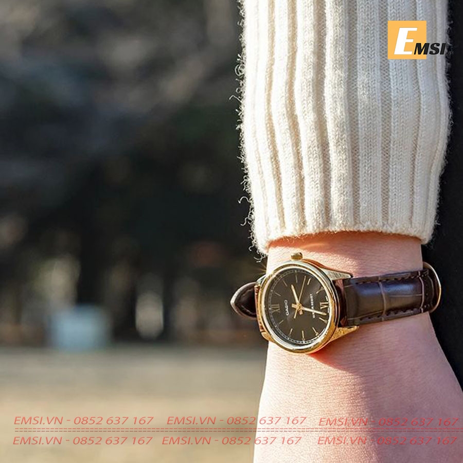 Casio LTP-V005GL-1B2 - Đồng Hồ Nữ - Pin/Quartz - Kính Khoáng - Size Mặt 28mm EMSI.VN
