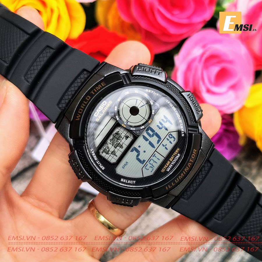 Casio AE-1000W-1AVDF - Đồng Hồ Nam - Pin/Quartz - Kính Nhựa - Size Mặt 43.8mm EMSI.VN