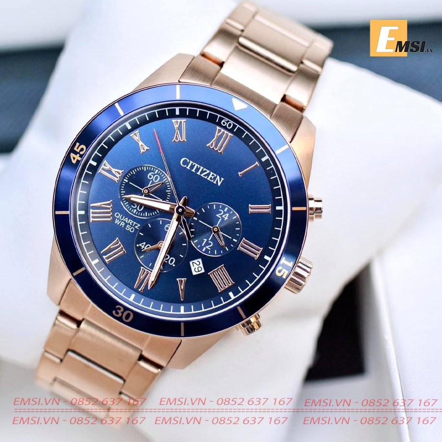 CITIZEN AN8169-58L - Đồng Hồ Nam - Pin / Quartz - Kính Khoáng - Size Mặt 44mm EMSI.VN