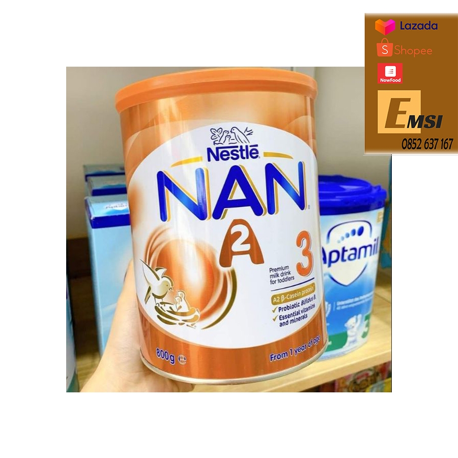 Sữa NAN A2 số 1 , số 3 hộp 800gr