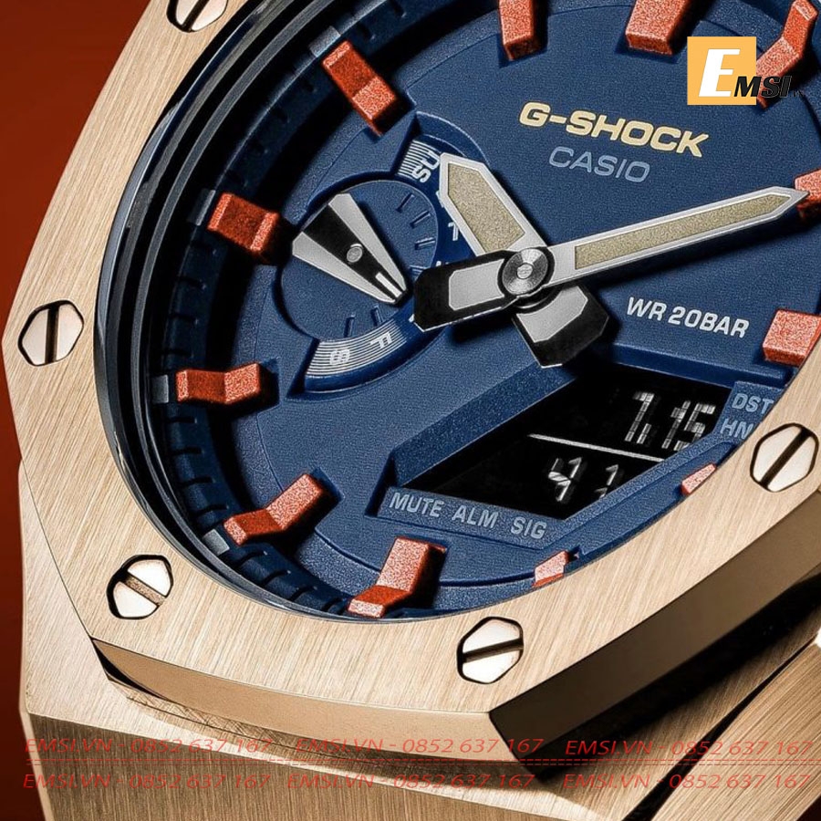 G-Shock GA-2100-1A Nam – Custom AP Royal Oak Metallic Red Special EMSI.VN