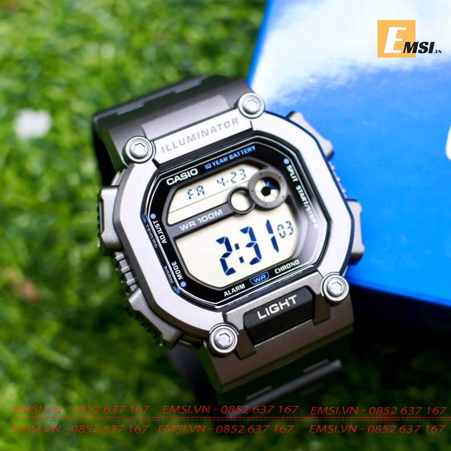 Casio W-737H-1A2VDF - Đồng Hồ Nam - Điện Tử - Kính Nhựa - Size Mặt 45.7mm EMSI.VN