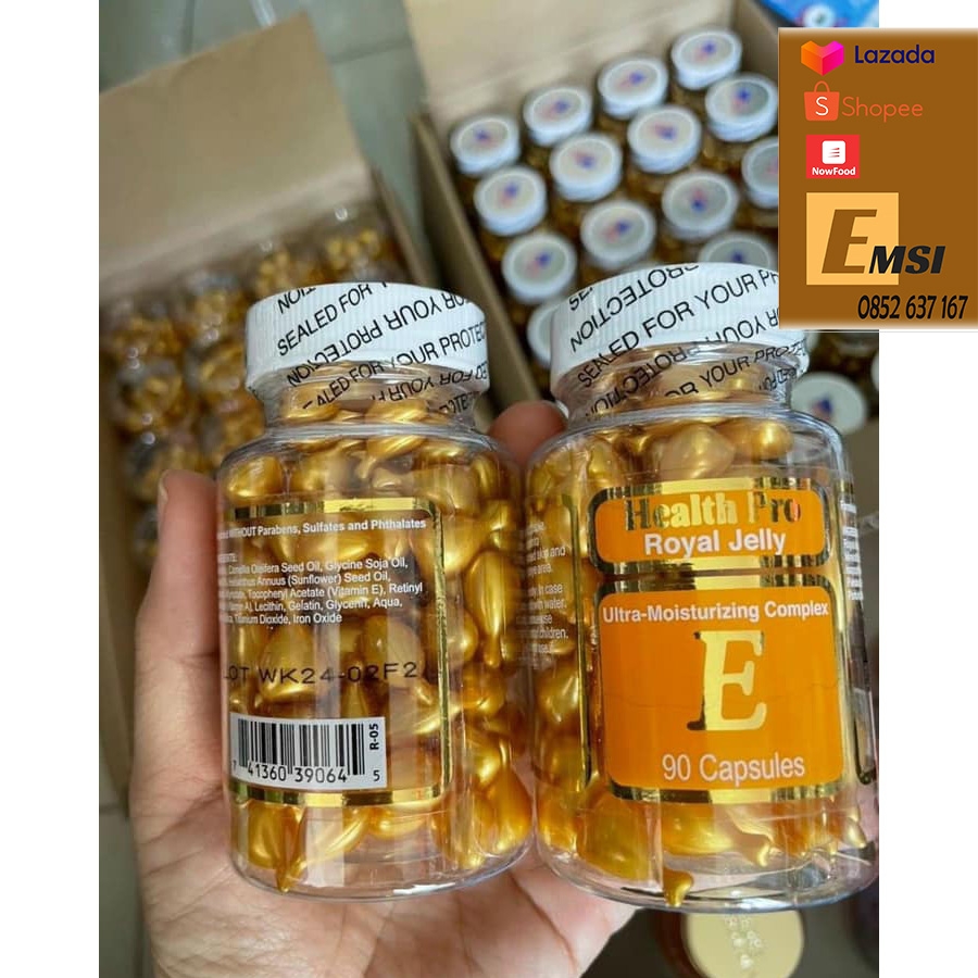 Viên nang VITAMIN E HEALTH PRO ROYAL JELLY 90 viên