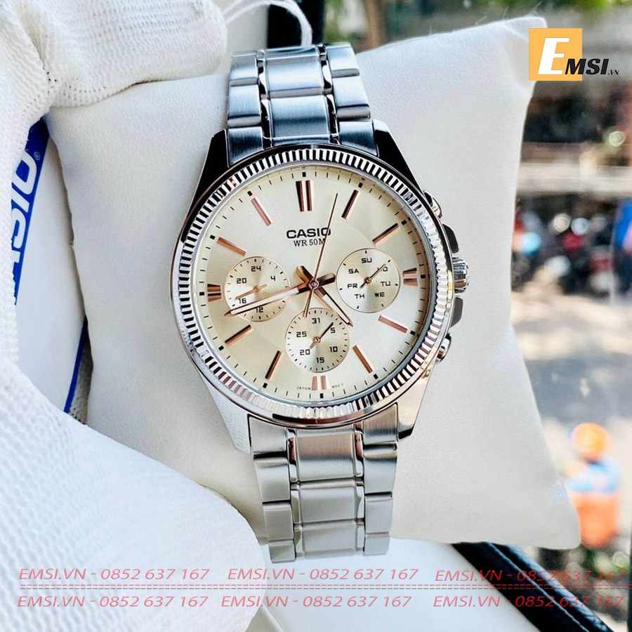 Casio MTP-1375D-7A2 - Đồng Hồ Nam - Pin / Quartz - Kính Khoáng - Size Mặt 42mm EMSI.VN