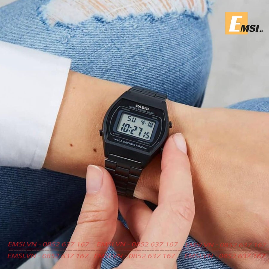 Casio B640WB-1A - Kính nhựa - Đồng hồ điện tử - Size mặt 35mm - Đồng hồ nam EMSI.VN