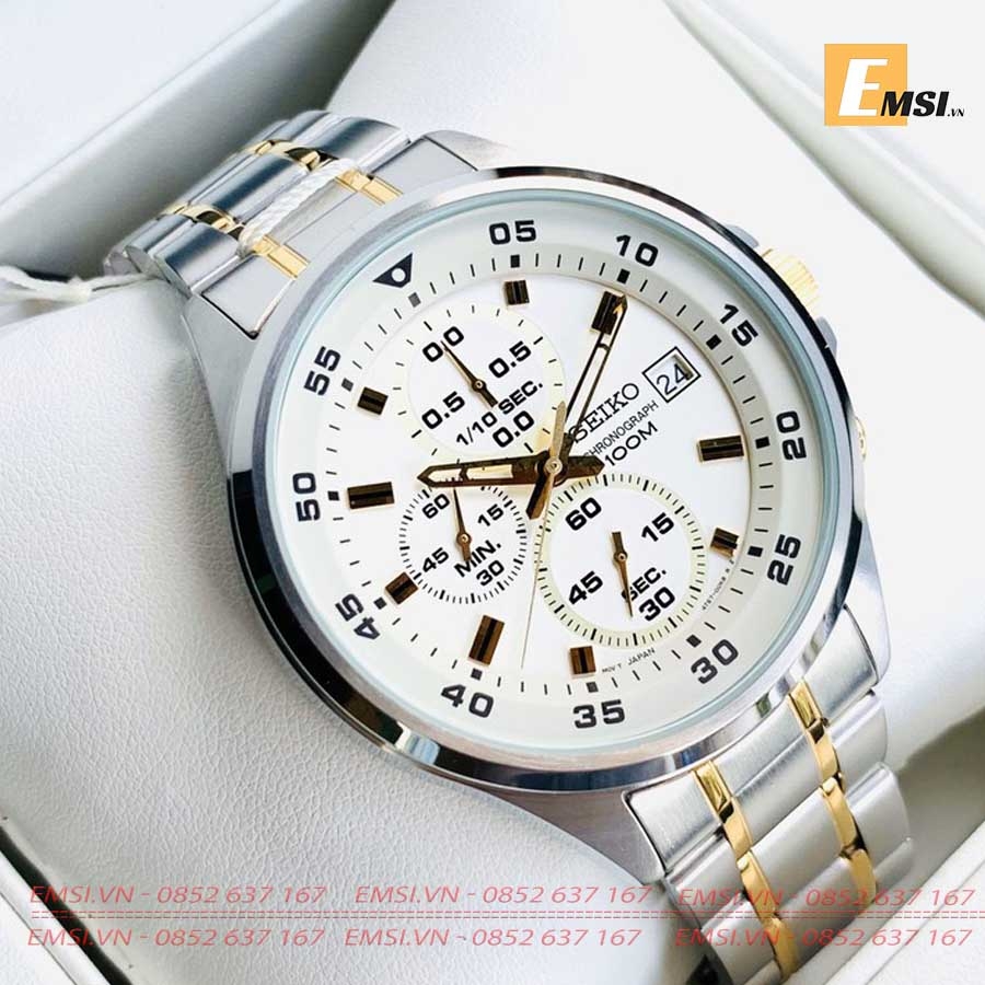 Seiko SKS629P1 - Đồng Hồ Nam - Pin/Quartz - Size Mặt 43mm - Hardlex Crystal  EMSI.VN