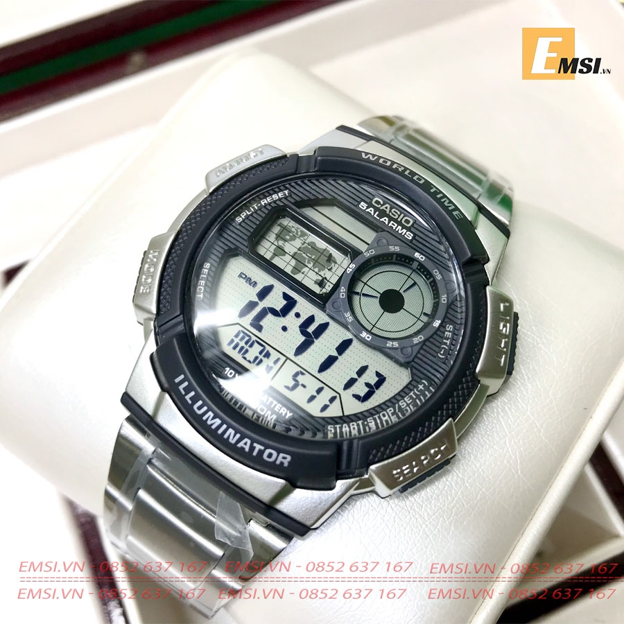 Casio AE-1000WD-1A - Đồng Hồ Nam - Điện Tử - Kính Nhựa - Size Mặt 43.5mm EMSI.VN