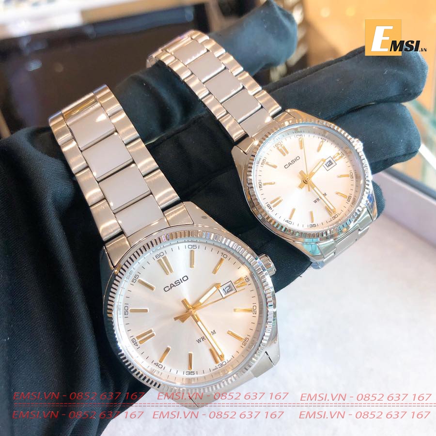 Đồng Hồ Cặp Đôi Casio MTP-1302D-7A2VDF & LTP-1302D-7A2VDF Size mặt 38.5mm & 30.2mm EMSI.VN