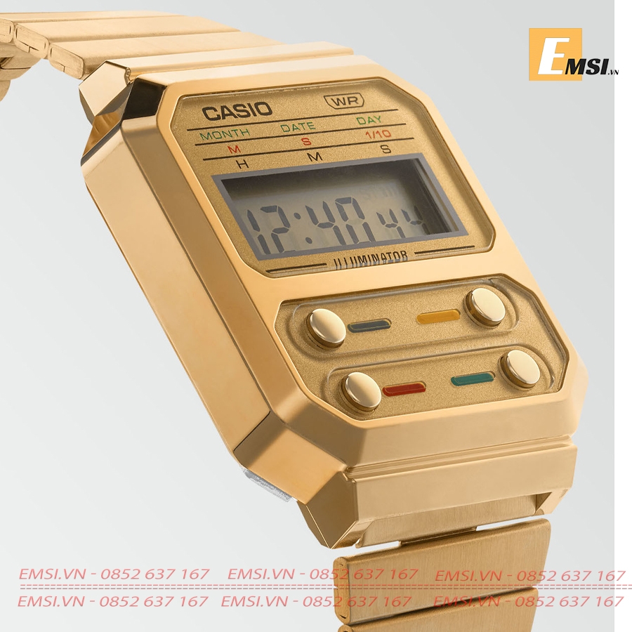 Casio Vintage A100WEG-9ADF - Đồng Hồ Unisex - Pin/Quartz - Kính Nhựa - Size Mặt 32.5mm EMSI.VN
