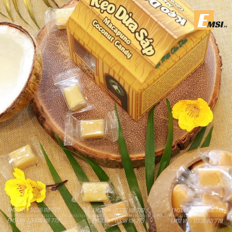 Đặc sản: Kẹo dừa sáp hộp ngôi nhà miền tây 300gr