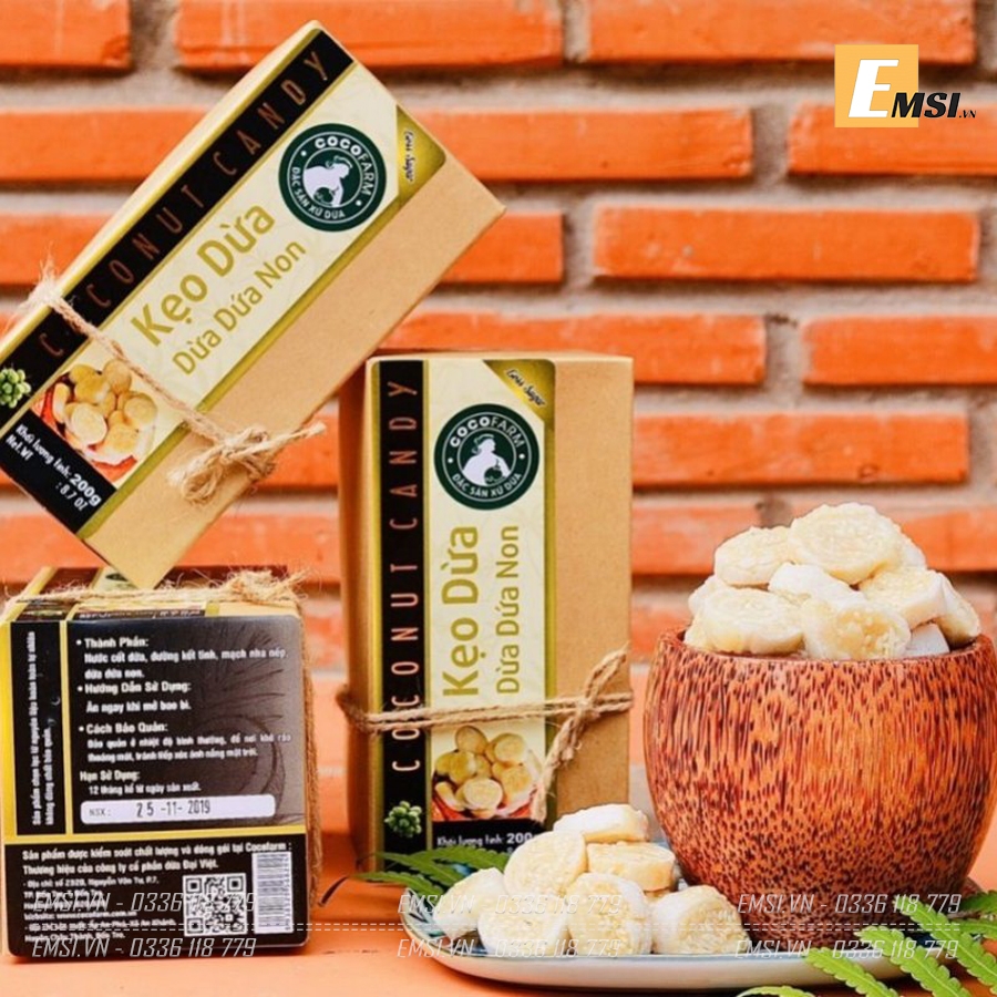 Đặc sản: Kẹo Dừa Dứa Non