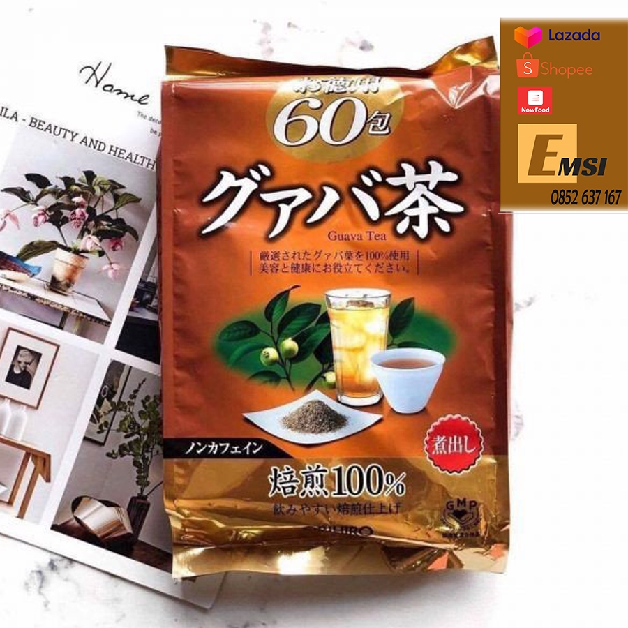 Orihiro Trà Guava Tinh Chất Lá Ổi hỗ Trợ Giảm Cân Nhật Bản 60 Túi