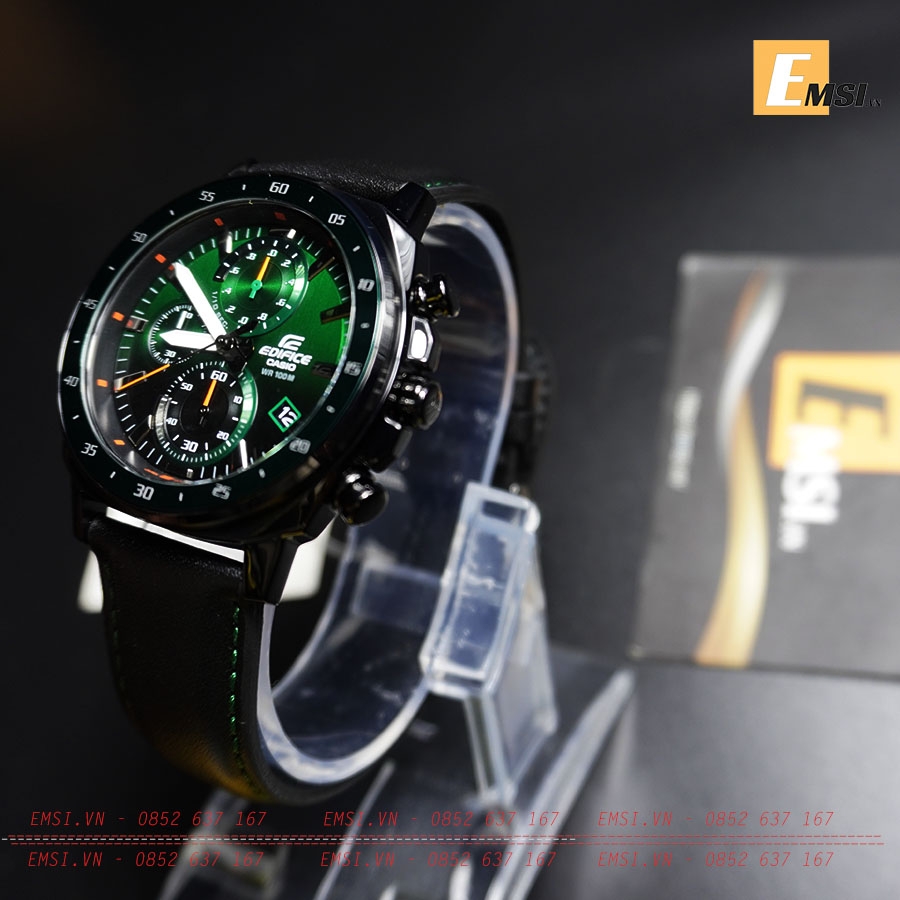 Đồng Hồ Casio Edifice EFV-600CL-3AVUDF | Nam | Dây Da - Điện Tử - Size Mặt 43.8mm - Kính Khoáng - Bảo Hành 5 Năm