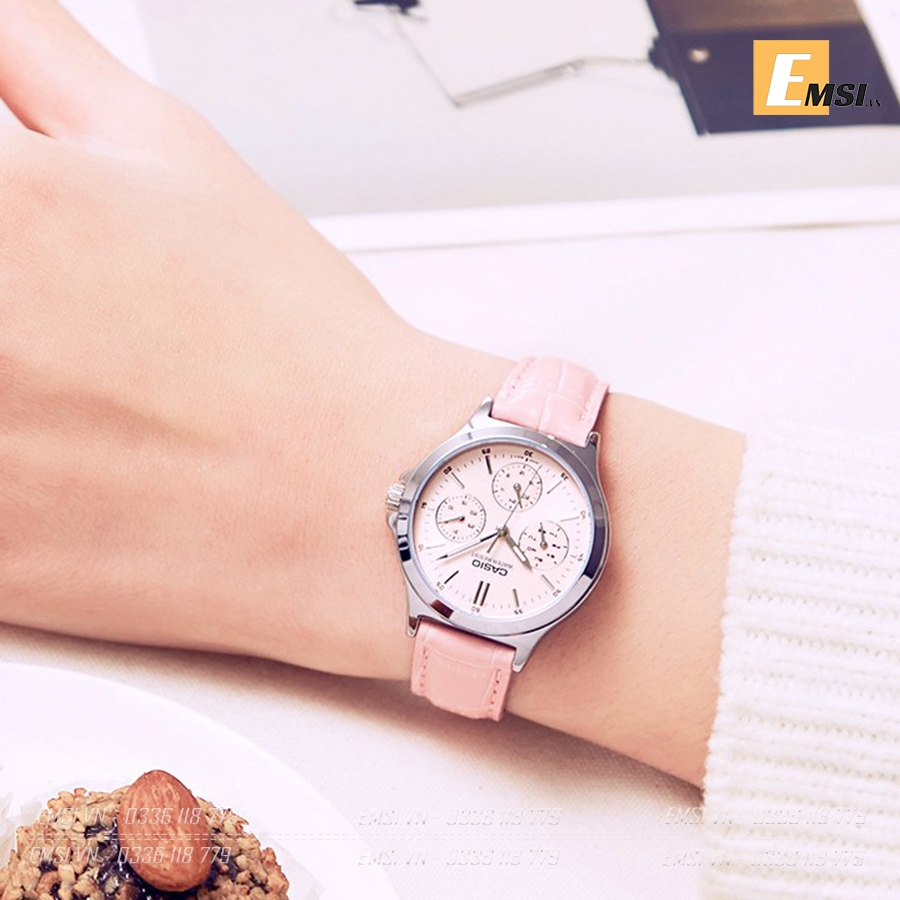 Casio LTP-V300L-4A - Đồng Hồ Nữ - Pin - Quartz - Size Mặt 33mm - Kính Khoáng - Dây Da - Chống Nước 3ATM - Bảo Hành 5 Năm
