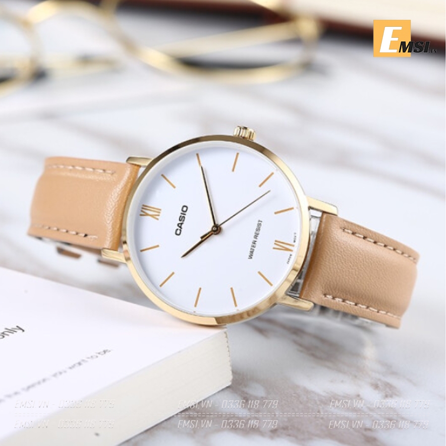 Casio LTP-VT01GL-7BUDF - Đồng Hồ Nữ - Pin / Quartz - Kính Khoáng - Size Mặt 34mm - Bảo Hành 5 Năm - Chính Hãng - Emsi.vn