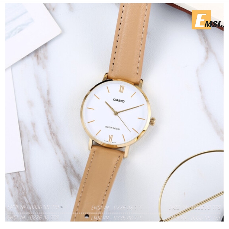 Casio LTP-VT01GL-7BUDF - Đồng Hồ Nữ - Pin / Quartz - Kính Khoáng - Size Mặt 34mm - Bảo Hành 5 Năm - Chính Hãng - Emsi.vn