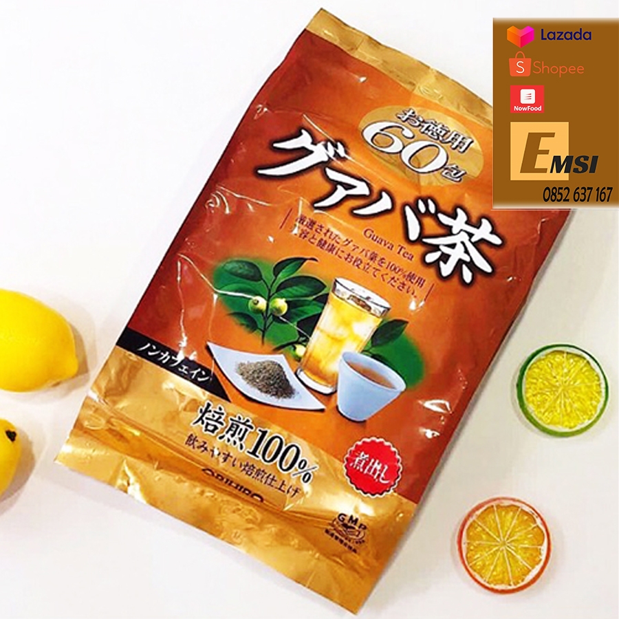 Orihiro Trà Guava Tinh Chất Lá Ổi hỗ Trợ Giảm Cân Nhật Bản 60 Túi