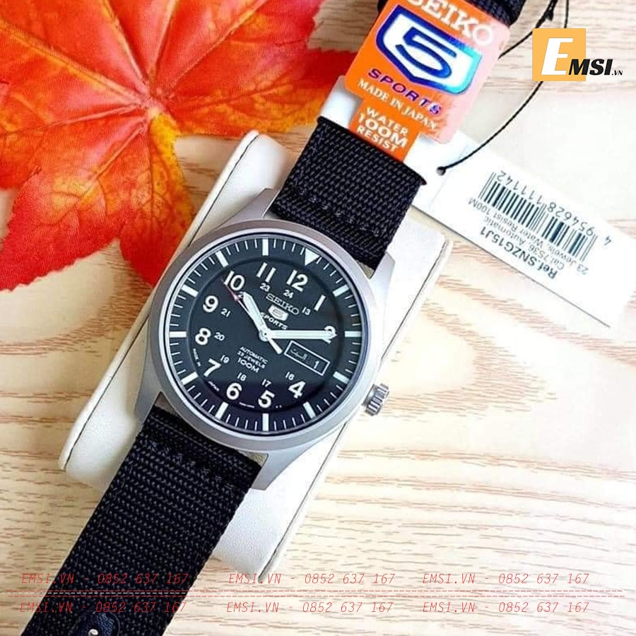 Đồng hồ Seiko SNZG15J1 Automatic WR 100M chính hãng - Emsi.vn