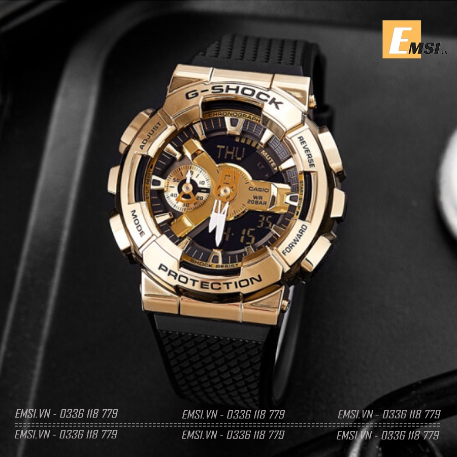 G-Shock GM-110G-1A9 - Đồng Hồ Nam - Điện Tử - Size Mặt 48.5mm - Kính Khoáng - Dây Nhựa - Chống Nước 20ATM - Mới 100% - Bảo Hành 5 Năm