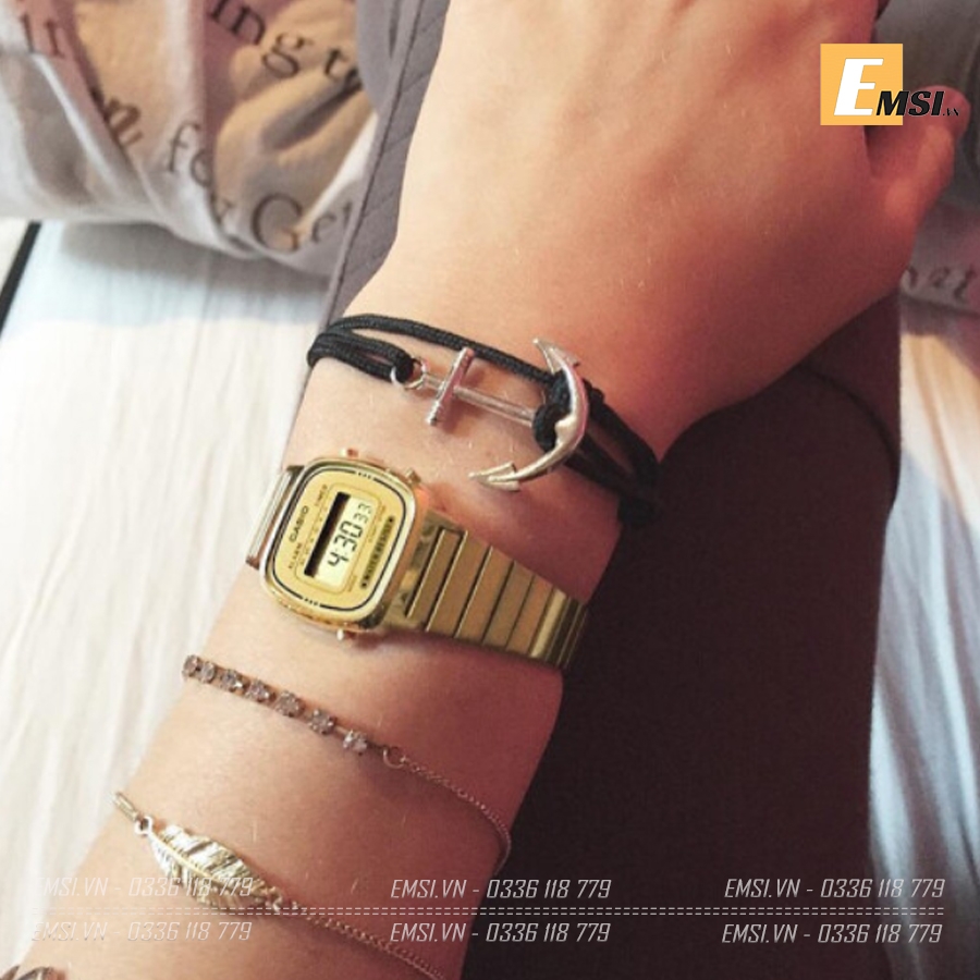 Casio LA670WGA-9D - Đồng Hồ Nữ - Điện Tử - Kính Nhựa - Size Mặt 24.6mm EMSI.VN