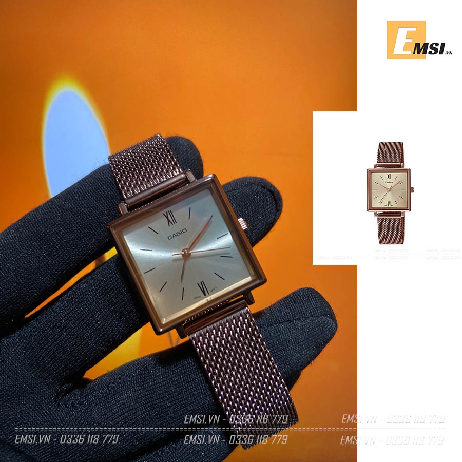 Casio LTP-E155MR-9BDF - Đồng Hồ Nữ - Pin / Quartz - Kính Khoáng - Size Mặt 25mm - Bảo Hành 5 Năm - Chính Hãng