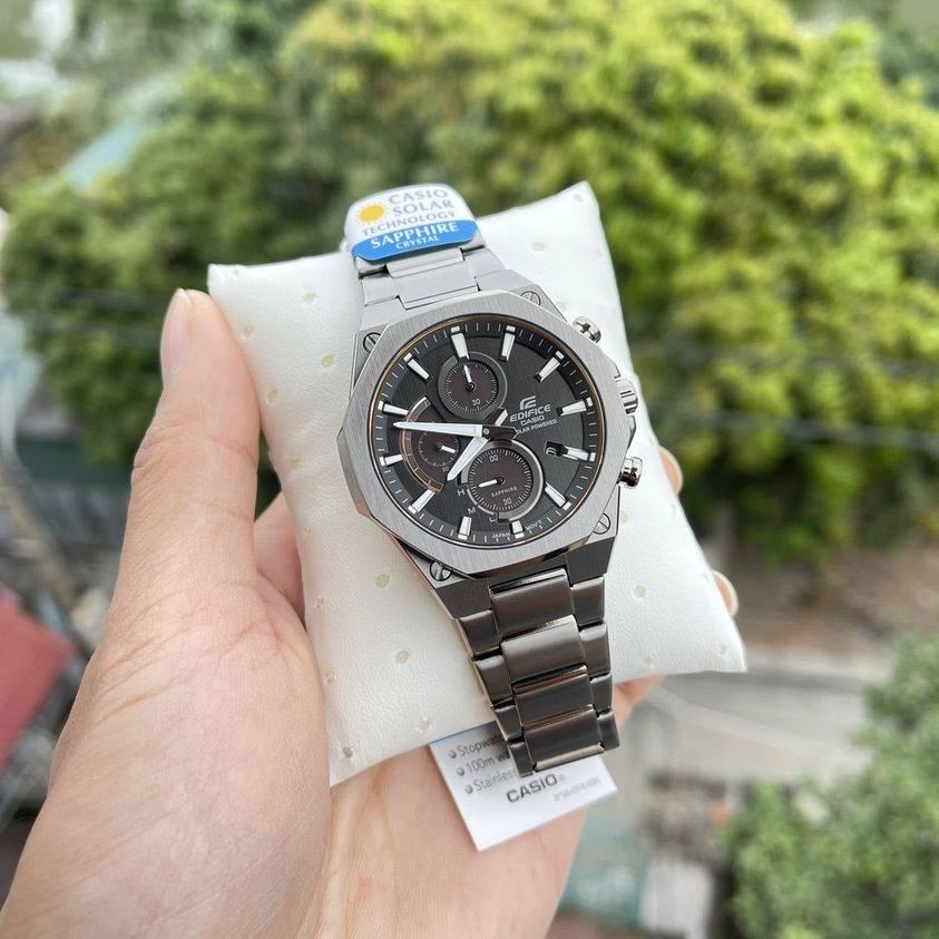 Casio Edifice EFS-S570DC-1AUDF - Đồng Hồ Nam - Năng Lượng Mặt Trời - Kính Sapphire - Size Mặt 44mm - Bảo Hành 5 Năm - Chính Hãng