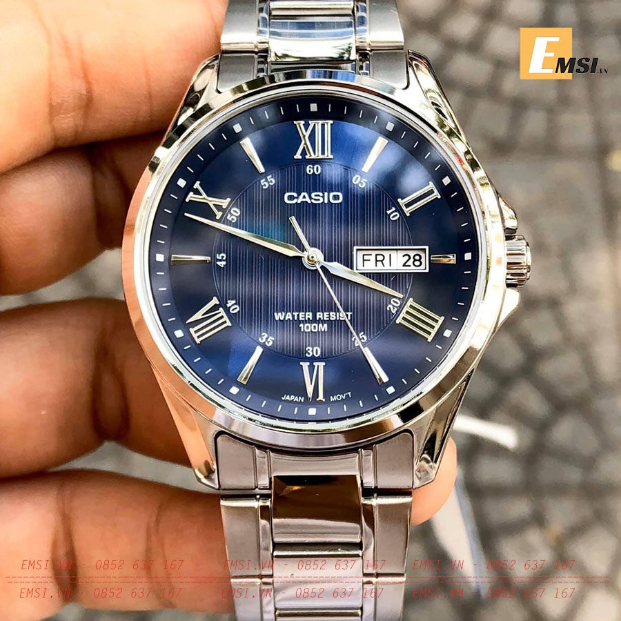 Đồng Hồ Nam Casio MTP-1384D-2A (Casio 41mm)  Chính Hãng Giá Tốt Nhất - Emsi.vn
