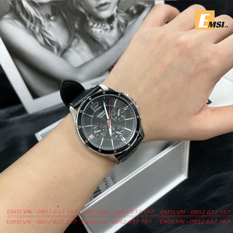 Casio MTP-1374L-1AVDF - Đồng Hồ Nam - Pin / Quartz - Kính Khoáng - Size Mặt 43.5mm - Bảo Hành 5 Năm - Chính Hãng