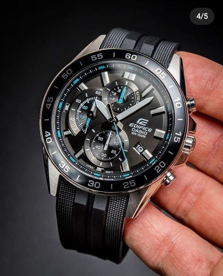 Casio Edifice EFV-550P-1AVUDF - Đồng Hồ Nam - Pin / Quartz - Kính Khoáng - Size Mặt 47mm - Bảo Hành 5 Năm - Chính Hãng