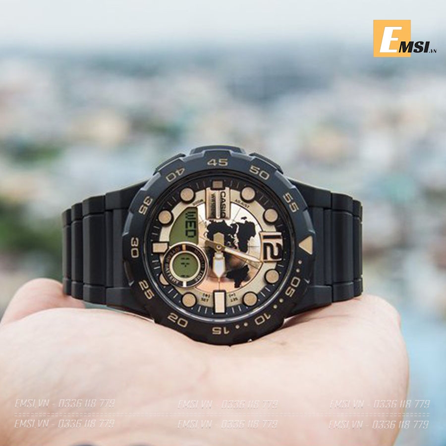 ĐỒNG HỒ CASIO AEQ-100BW-9AVDF Điện tử - Dây nhựa - Pin 10 năm