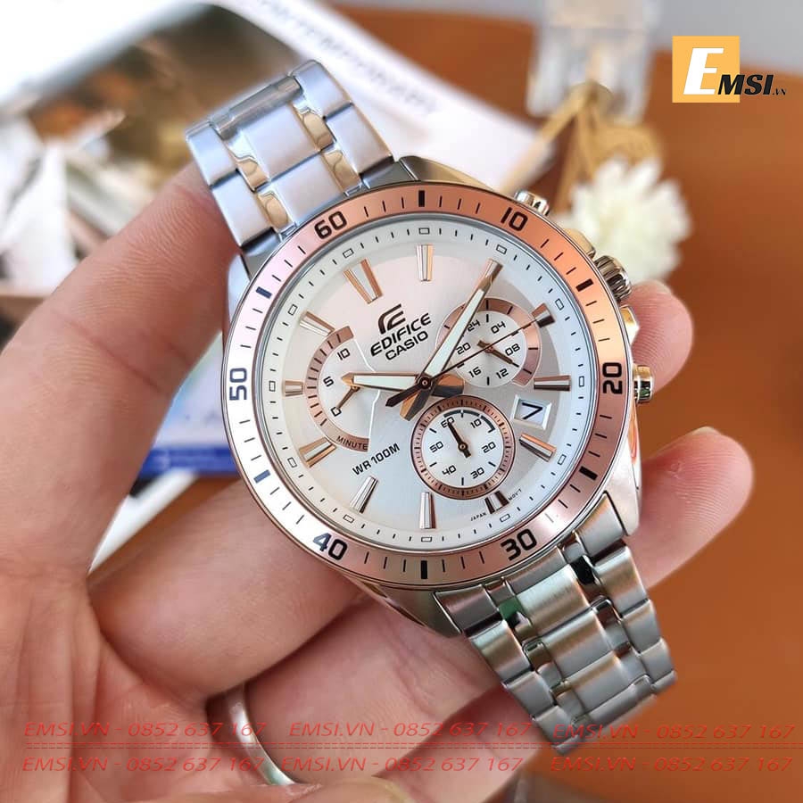 Casio Edifice EFR-552D-7A - Đồng Hồ Nam - Pin/Quartz - Size Mặt 47mm - Kính Khoáng EMSI.VN