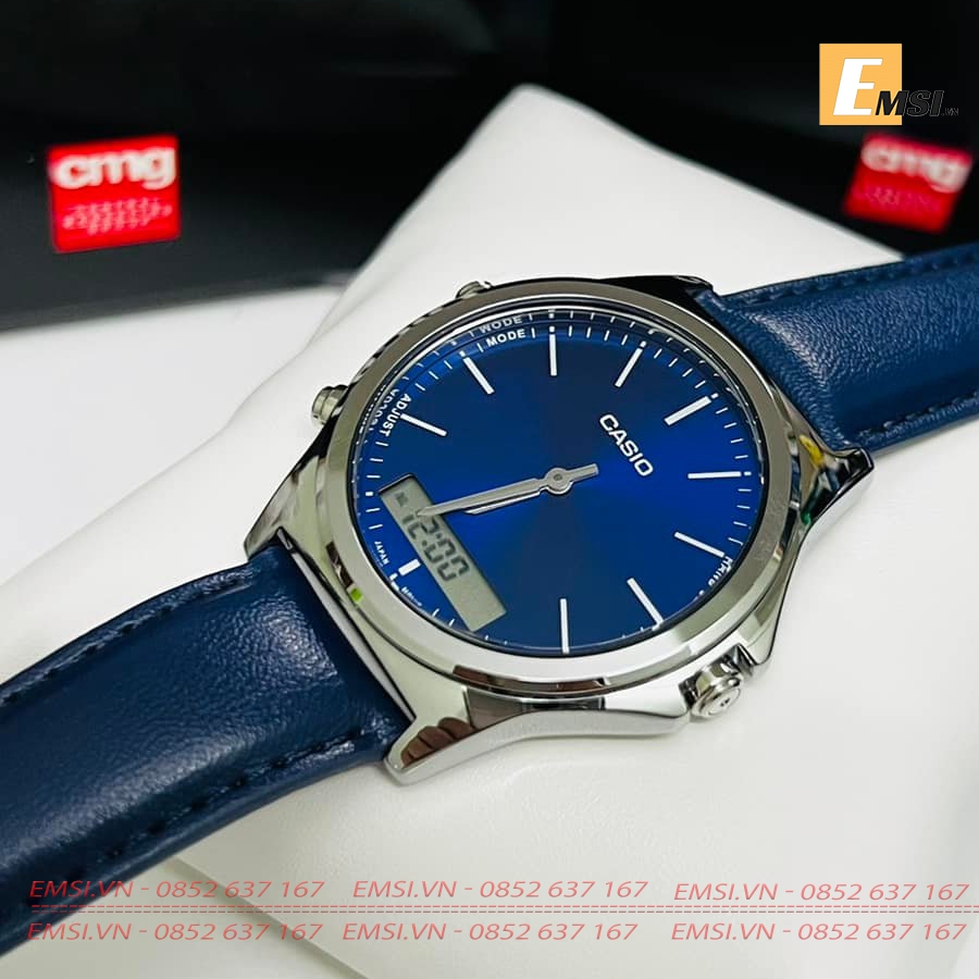 Casio MTP-VC01L-2EUDF - Đồng Hồ Nam - Pin/Quartz - Size Mặt 41.6mm - Kính Khoáng EMSI.VN