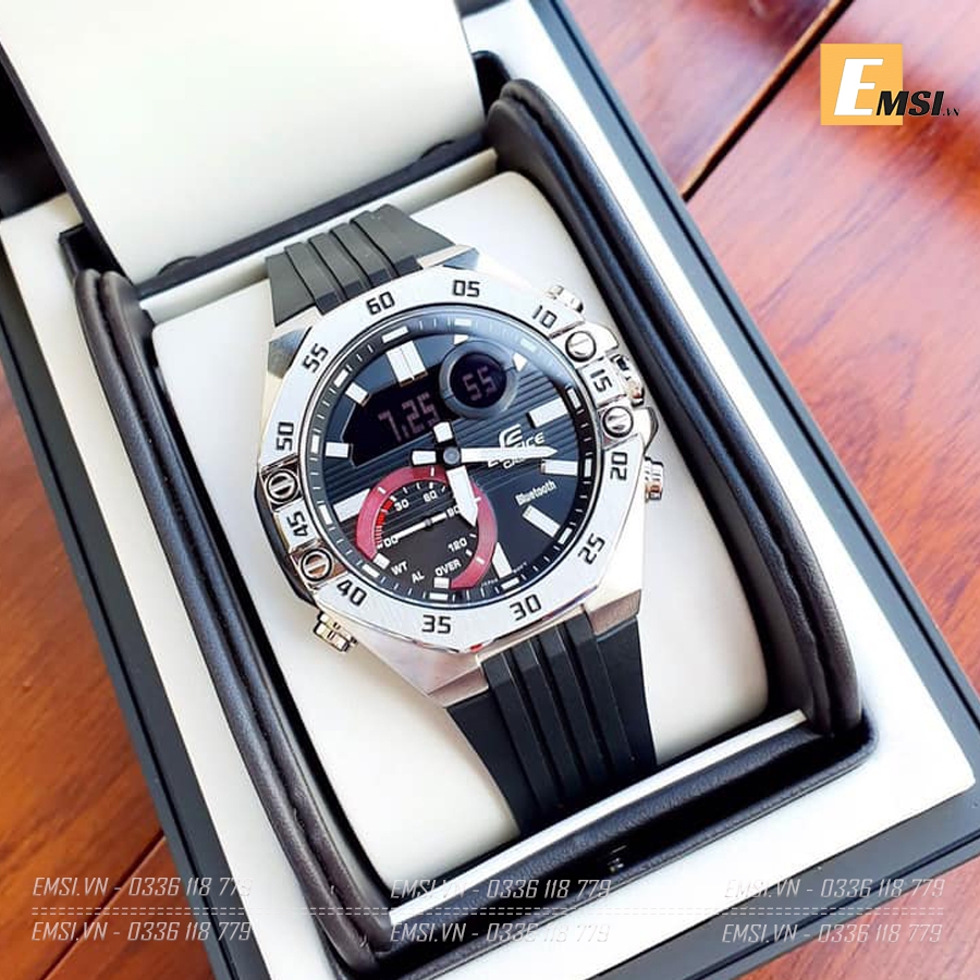 Edifice ECB-10P-1ADF - Đồng Hồ Nam - Pin / Quartz - Kính Khoáng - Size Mặt 48.5mm - Bảo Hành 5 Năm - Chính Hãng - Emsi.vn