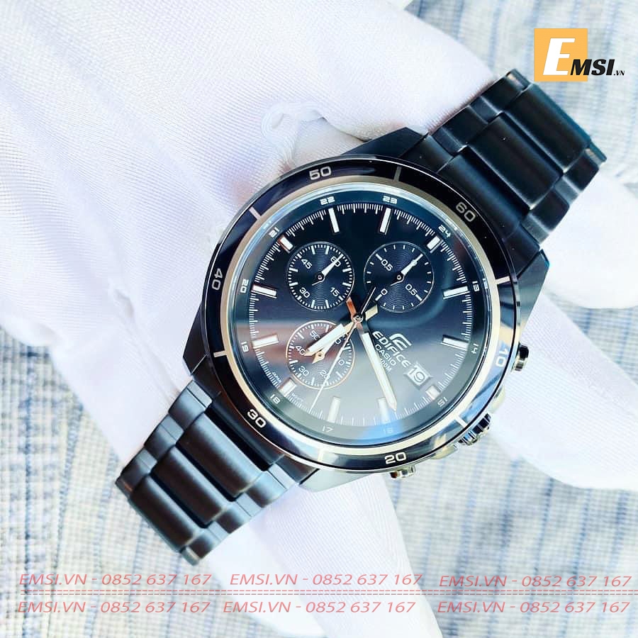 Casio Edifice EFR-526BK-1A9 - Đồng Hồ Nam - Pin / Quartz - Kính Khoáng - Size Mặt 43.8mm EMSI.VN