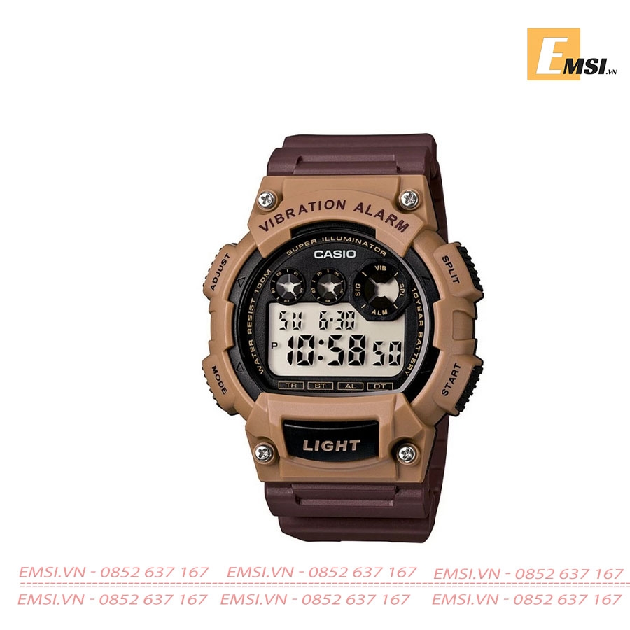 Casio W-735H-5A - Đồng Hồ Nam - Điện Tử - Kính Nhựa - Size Mặt 47mm EMSI.VN