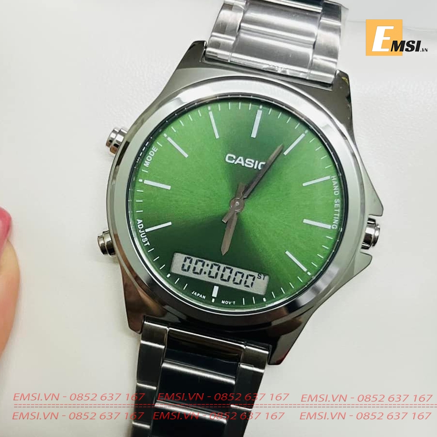 Casio MTP-VC01D-3EUDF - Đồng Hồ Nam - Pin/Quartz - Size Mặt 41.6mm - Kính Khoáng EMSI.VN