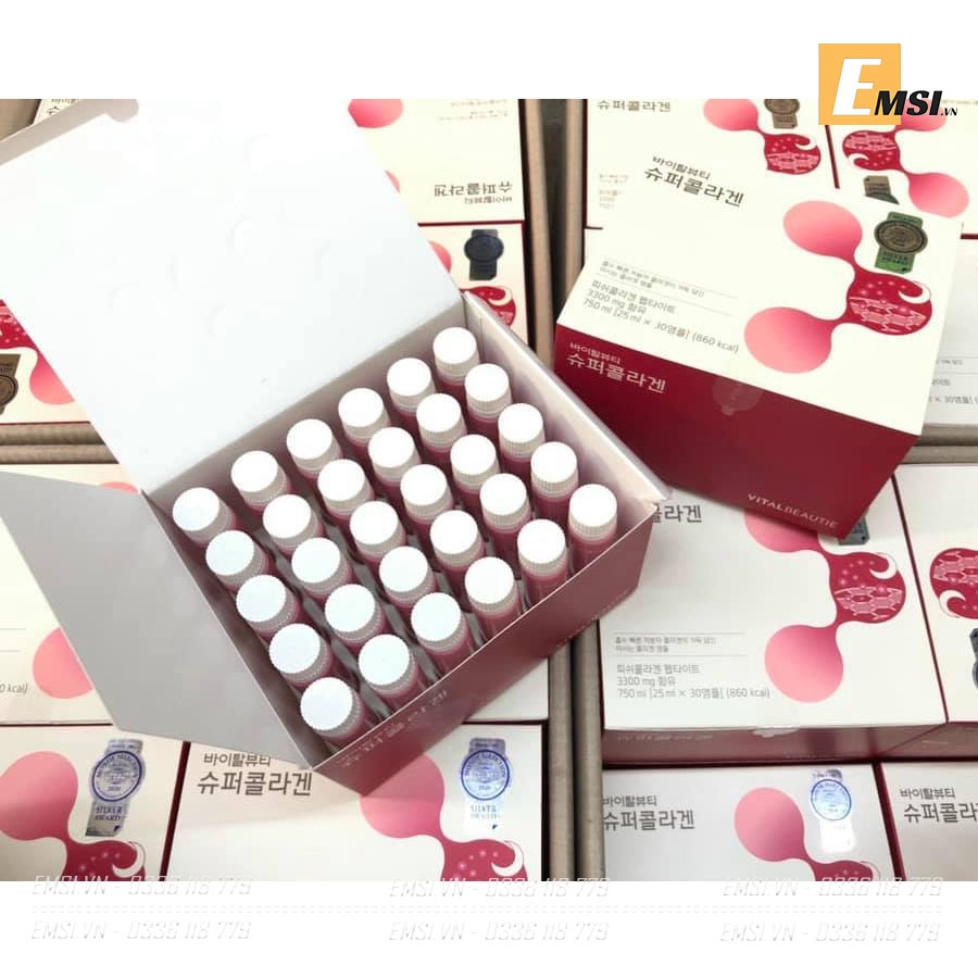 Nước uống Super Collagen VB Vital Beautie 3300mg Hàn Quốc (25ml x 30 chai)