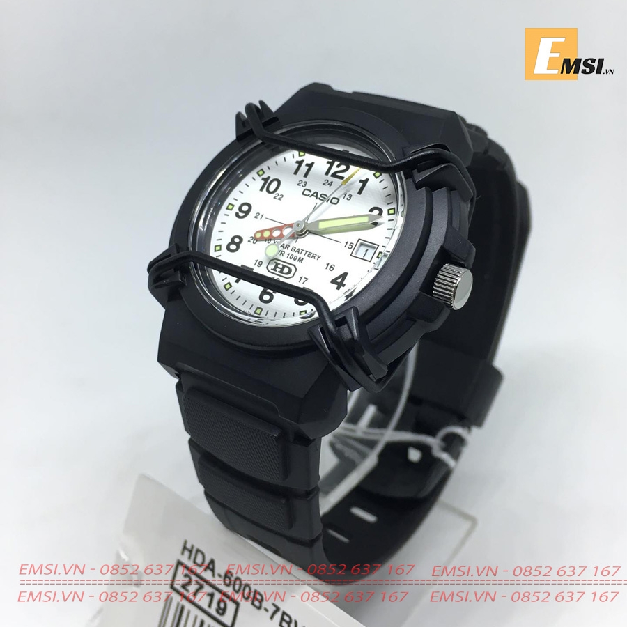 Casio HDA-600B-7B - Đồng Hồ Nam - Pin/Quartz - Size Mặt 41mm - Kính Nhựa EMSI.VN