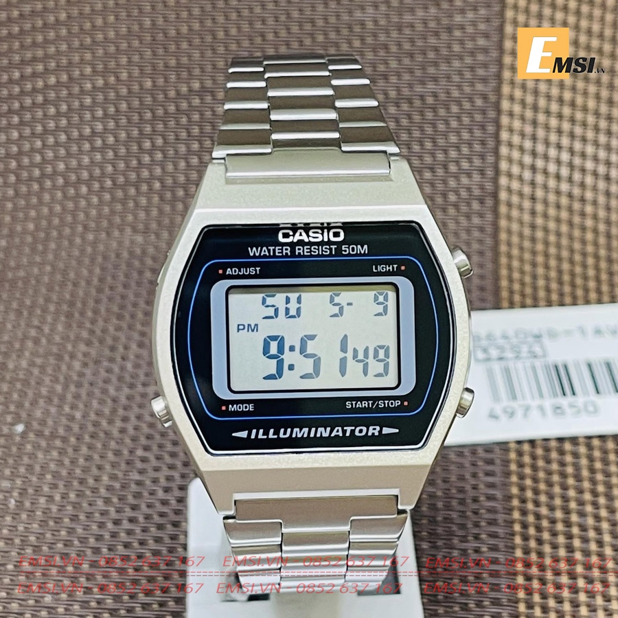 Casio B640WD-1A - Đồng Hồ Unisex - Điện Tử - Kính Nhựa - Size Mặt 35mm EMSI.VN