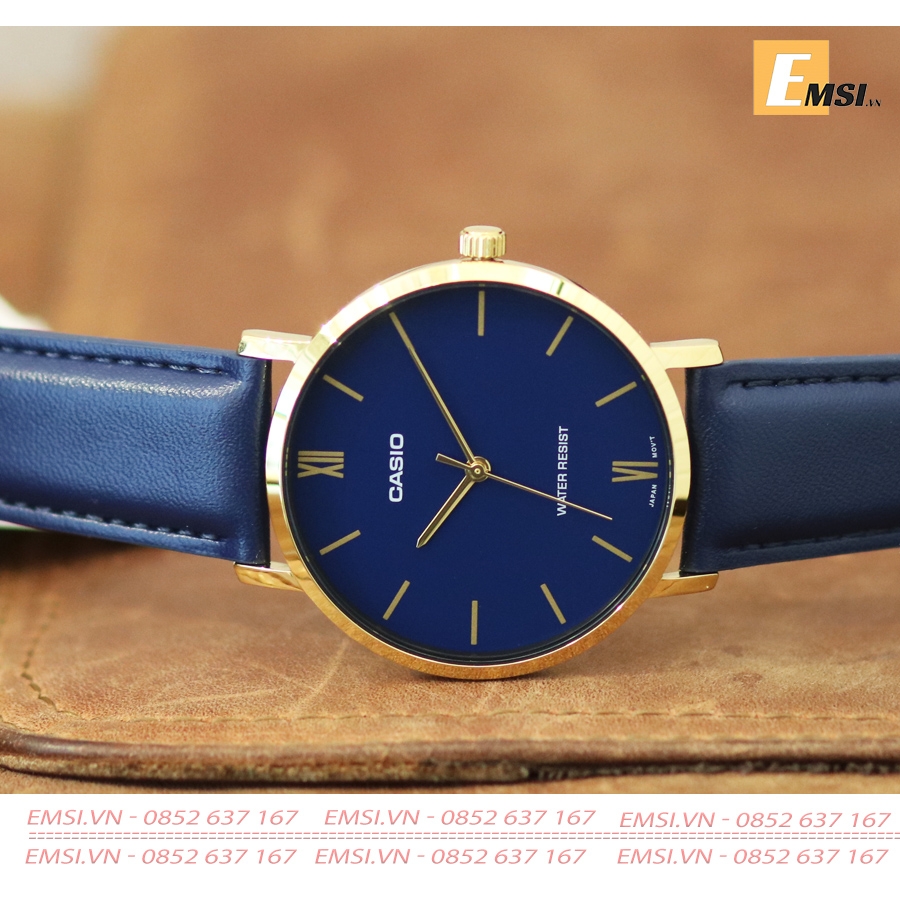 Casio MTP-VT01GL-2B2UDF - Đồng hồ nam - Pin/Quartz - Size mặt 40mm - Kính khoáng EMSI.VN