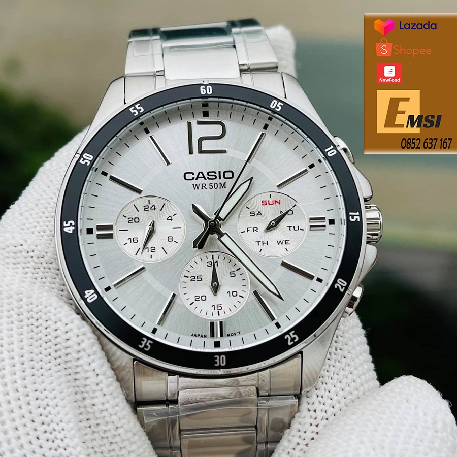 Casio MTP-1374D-7AVDF - Đồng Hồ Nam - Pin / Quartz - Kính Khoáng - Size Mặt 43.5mm - Bảo Hành 5 Năm - Chính Hãng