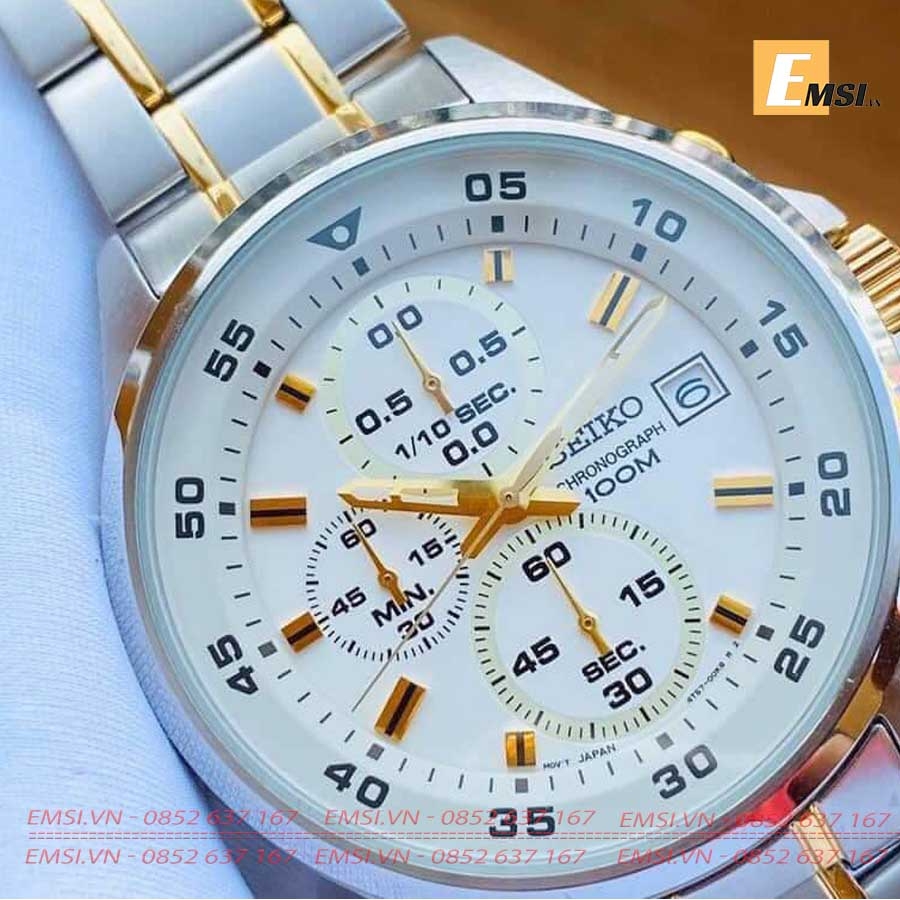 Seiko SKS629P1 - Đồng Hồ Nam - Pin/Quartz - Size Mặt 43mm - Hardlex Crystal  EMSI.VN