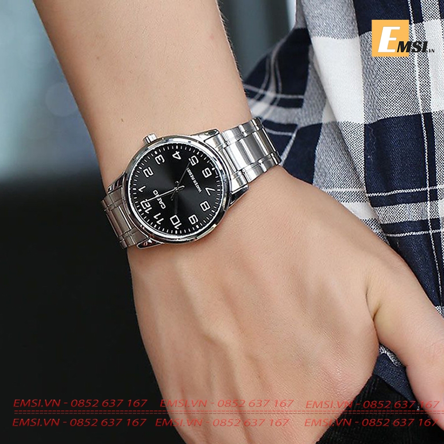 Casio MTP-V001D-1B - Đồng Hồ Nam - Pin / Quartz - Kính Khoáng - Size Mặt 38mm EMSI.VN