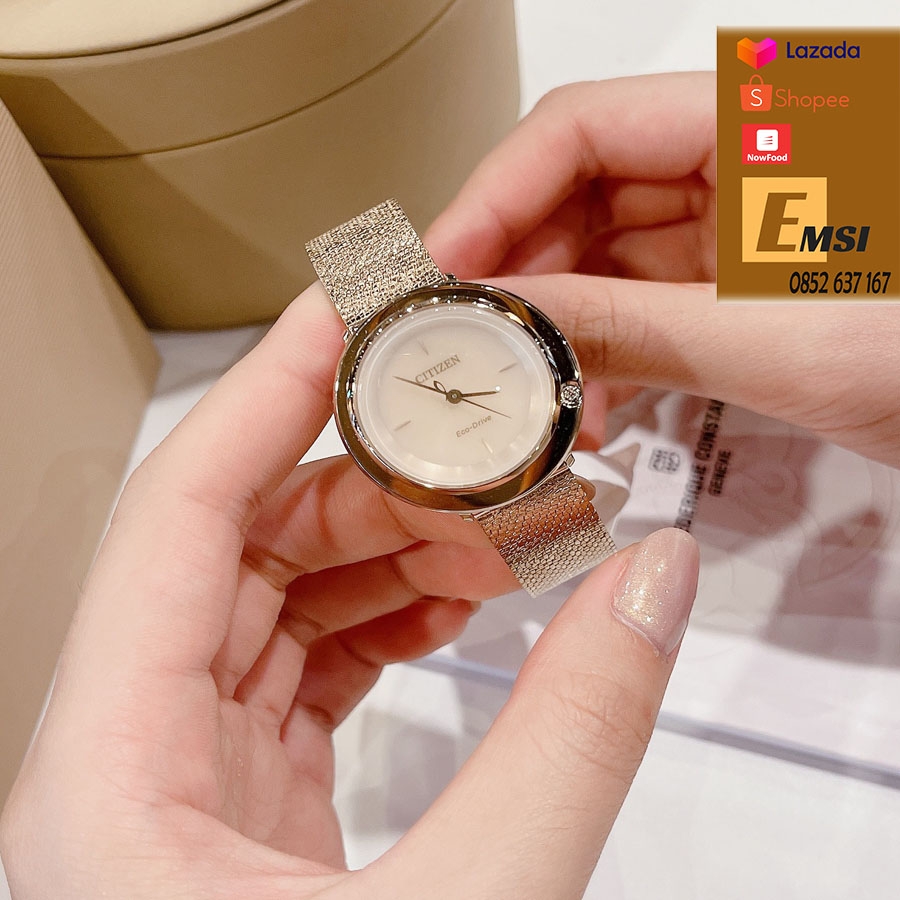 Đồng hồ nữ Citizen Ambiluna Rose Gold EM0643-50X