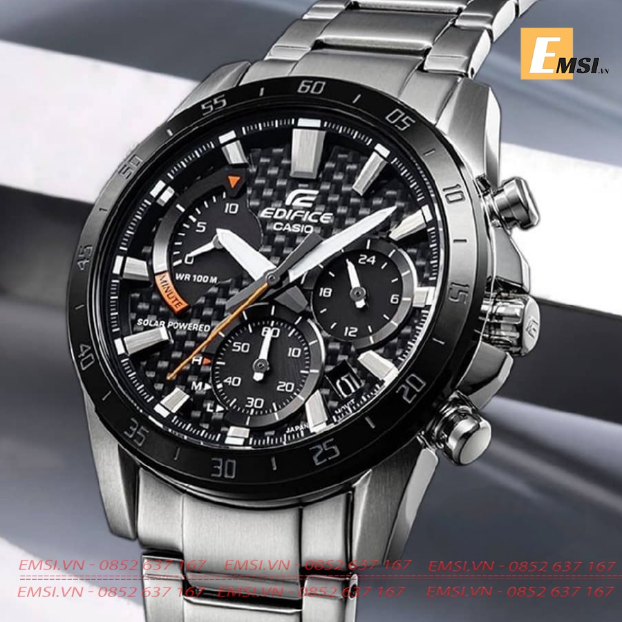 Edifice EQS-930DB-1AVUDF - Đồng Hồ Nam - Năng Lượng Mặt Trời - Kính Khoáng - Size Mặt 45.4mm EMSI.VN