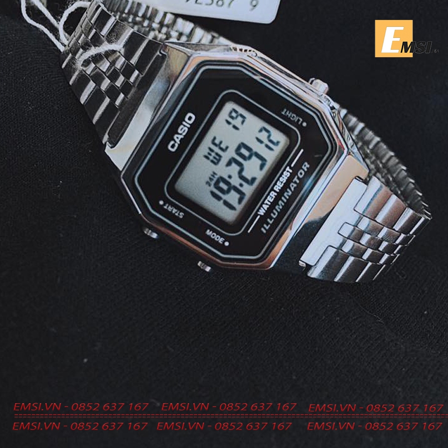 Casio LA680WA-1D - Kính nhựa - Đồng hồ nữ - Đồng hồ điện tử - Size mặt 28.5mm EMSI.VN