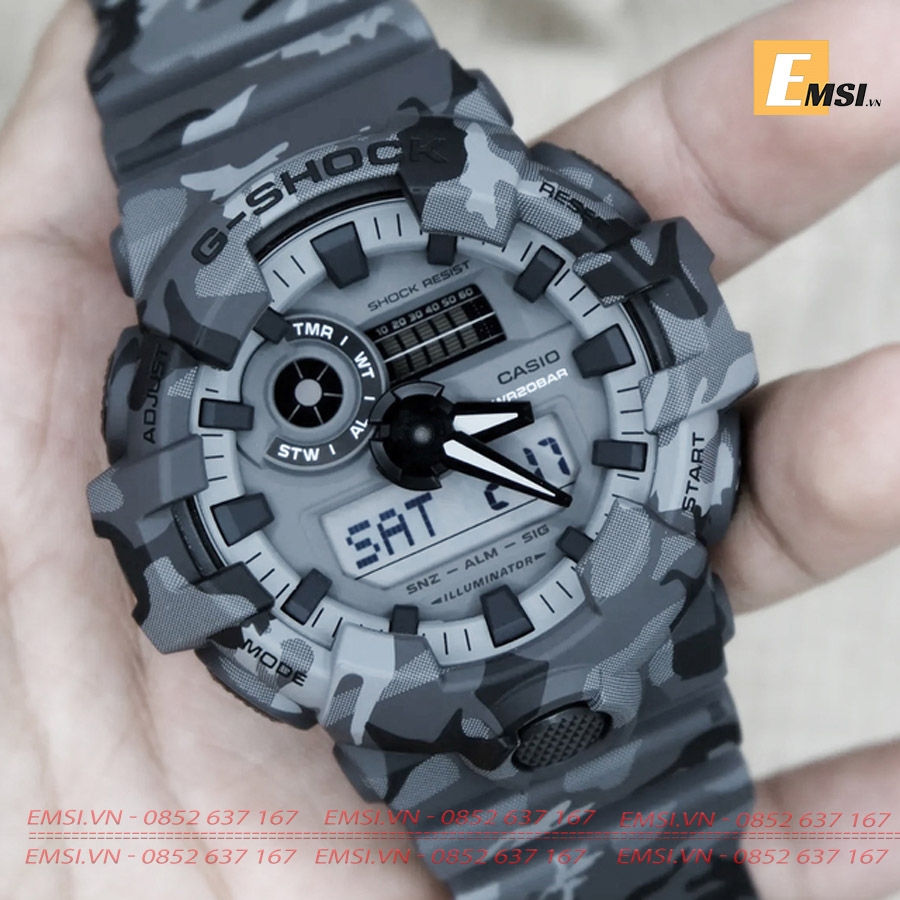 G-Shock GA-700CM-8A - Đồng Hồ Nam - Pin / Quartz - Kính Khoáng - Size Mặt 53.4mm EMSI.VN