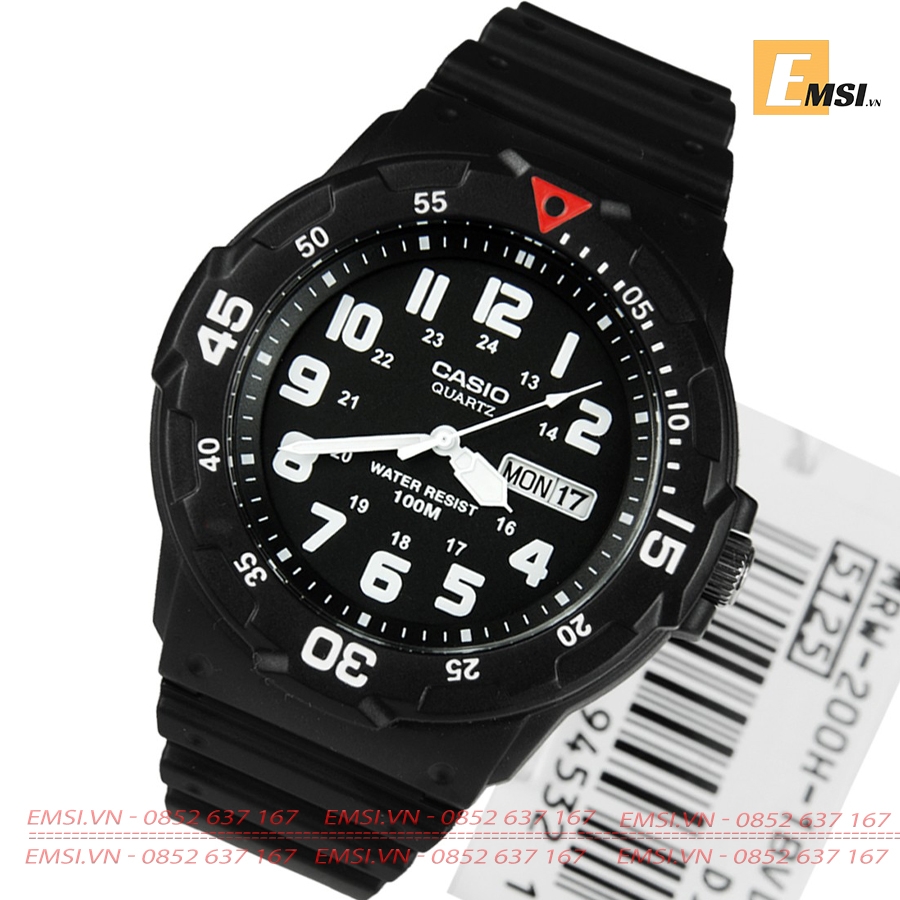 Đồng Hồ Cặp Đôi Casio MRW-200H-1BVDF & LRW-200H-4B2VDF size mặt đồng hồ nam 44,6mm, size mặt đồng hồ nữ 34,2mm EMSI.VN